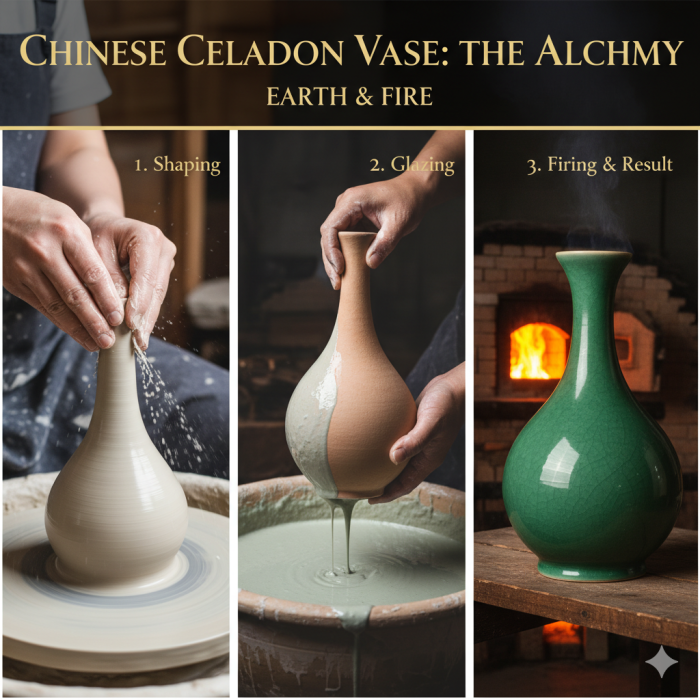 How the Chinese Celadon Vase is Created