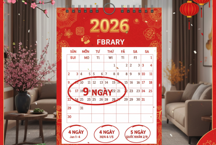 Lịch nghỉ lễ tết năm 2026, lịch nghỉ tết dương lịch, tết nguyên đán, quốc khánh, giỗ tổ
