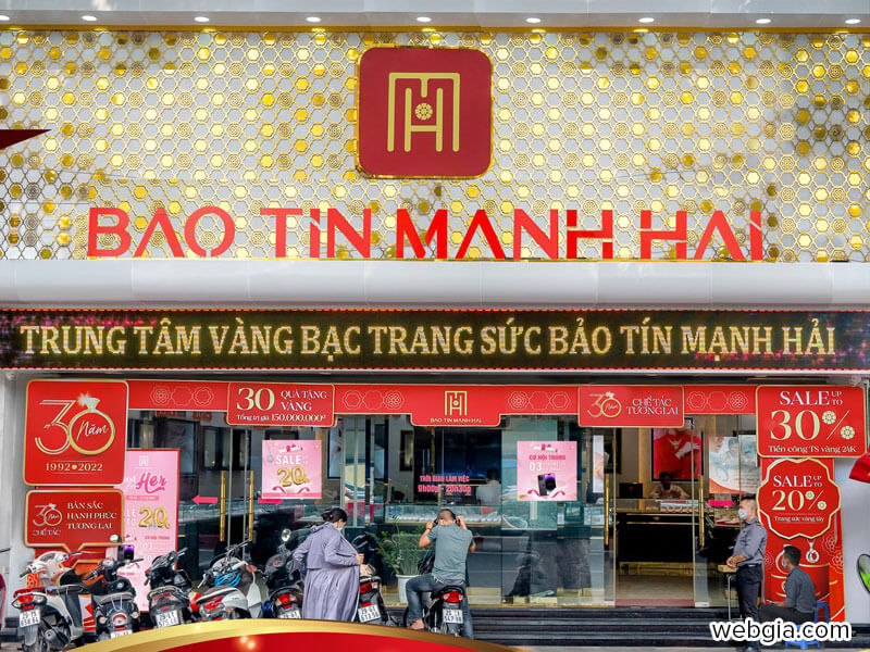 Giá vàng bảo tín mạnh hải hôm nay, giá vàng btmh, giá vàng nhẫn
