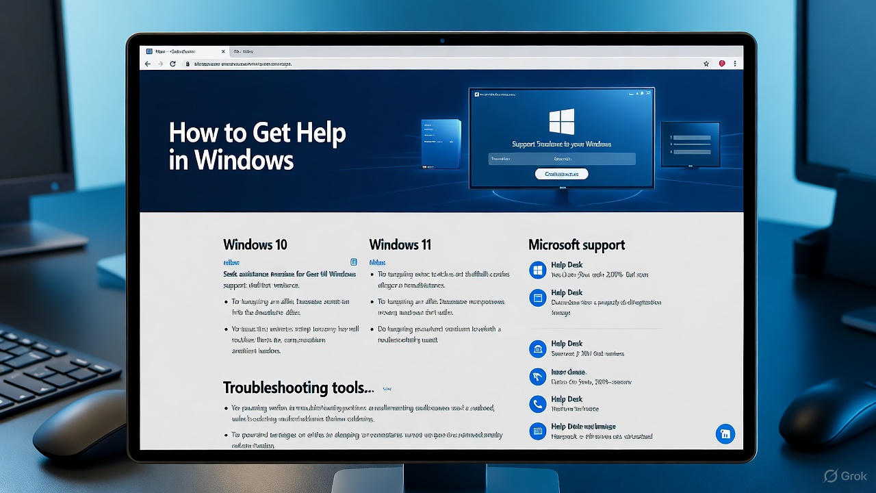 How to Get Help in Windows 10, 11, 12, 7, ways, keyboard, update, screenshot, download