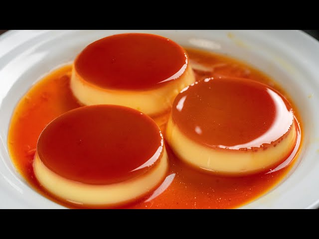 Bánh flan caramel mịn màng, thơm ngon – thành phẩm hoàn hảo không rỗ, không tanh