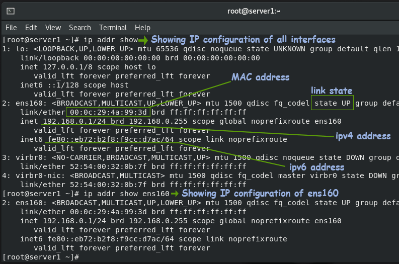 Linux系统下ip地址查询本机的方法