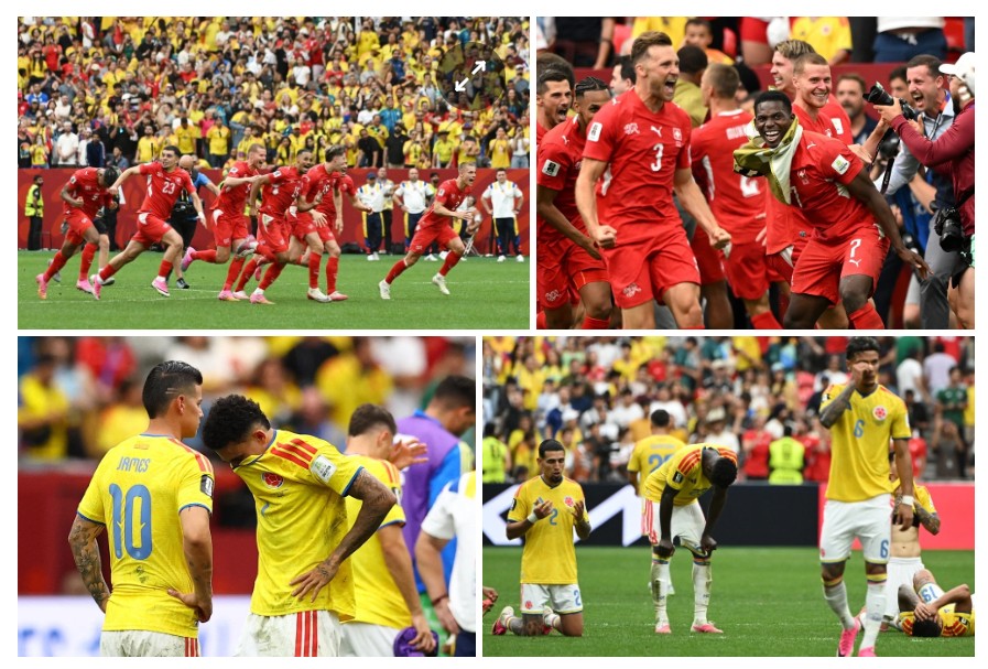 Thụy Sĩ hòa Colombia 0-0 sau 120 phút, sau đó thắng 4-3 ở loạt luân lưu để vào gặp Argentina ở tứ kết World Cup.