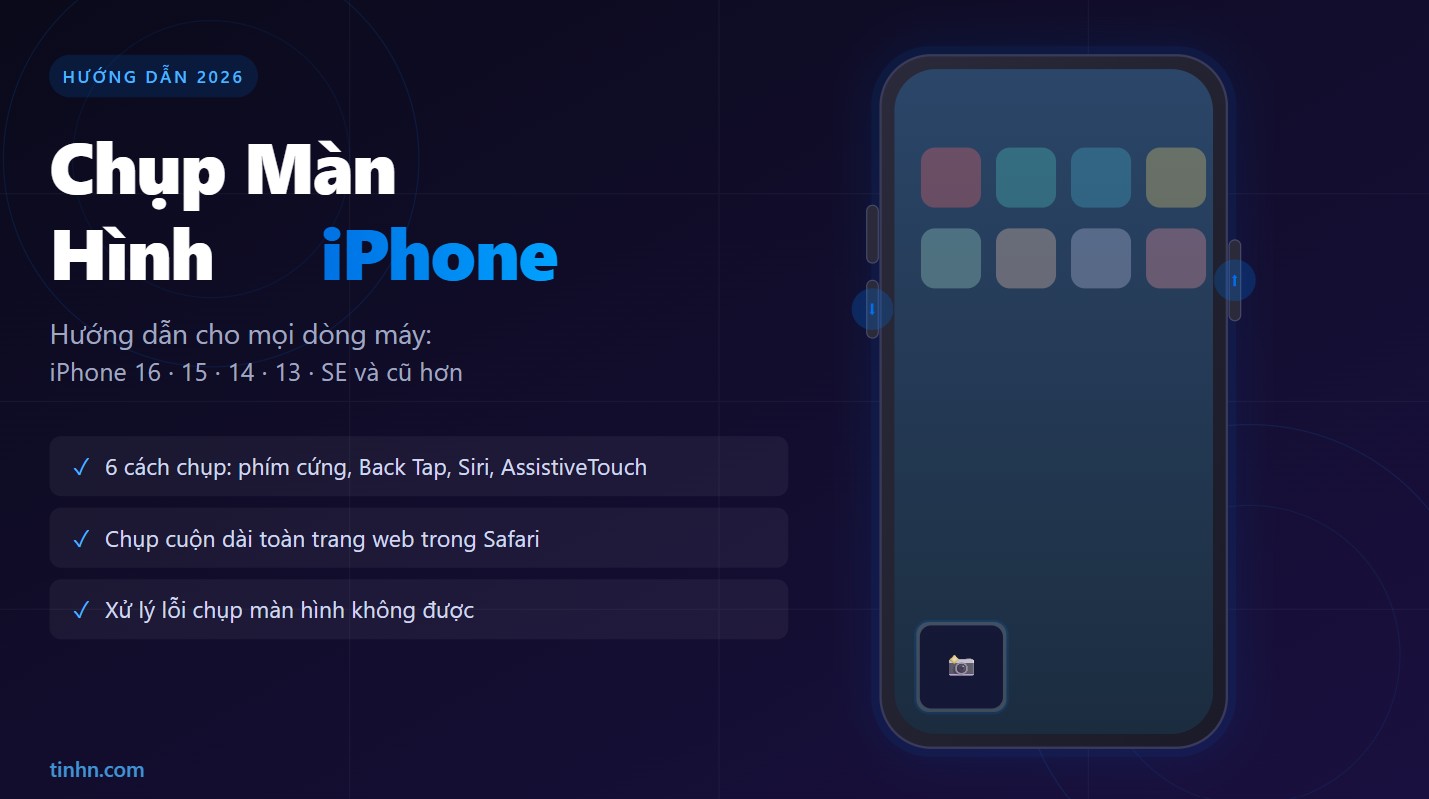 Cách chụp màn hình Iphone cực nhanh