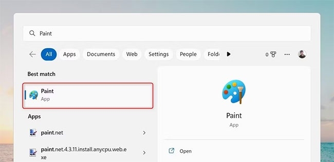 Paint mới tr&ecirc;n Windows 11