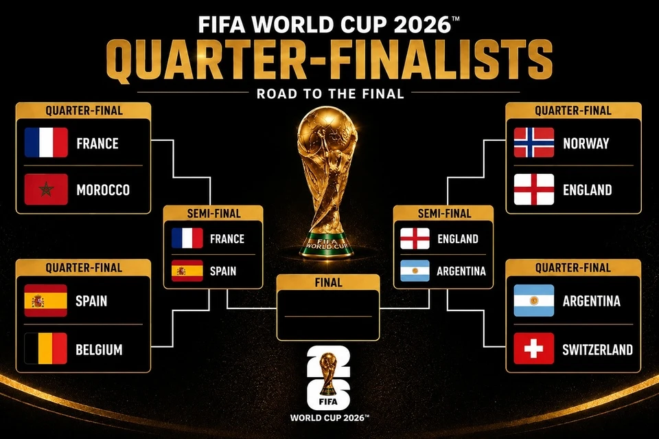 Xác định 4 đội vào bán kết World Cup 20026
