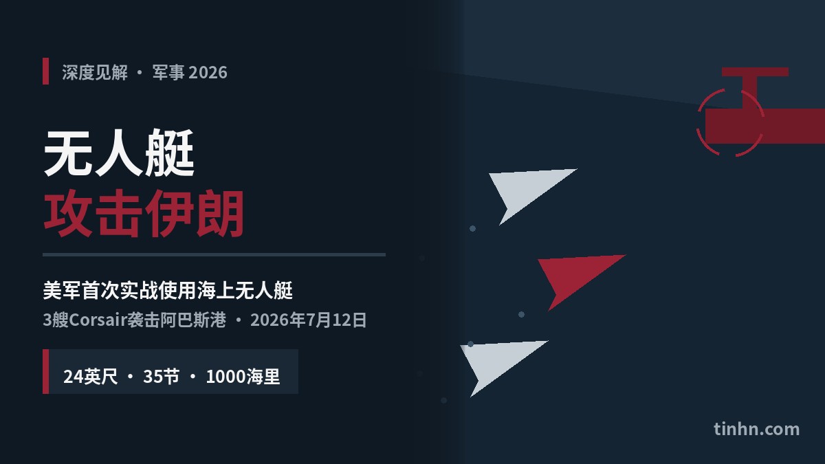 无人艇攻击伊朗：美军3艘Corsair无人水面艇袭击阿巴斯港海军基地，2026年7月12日