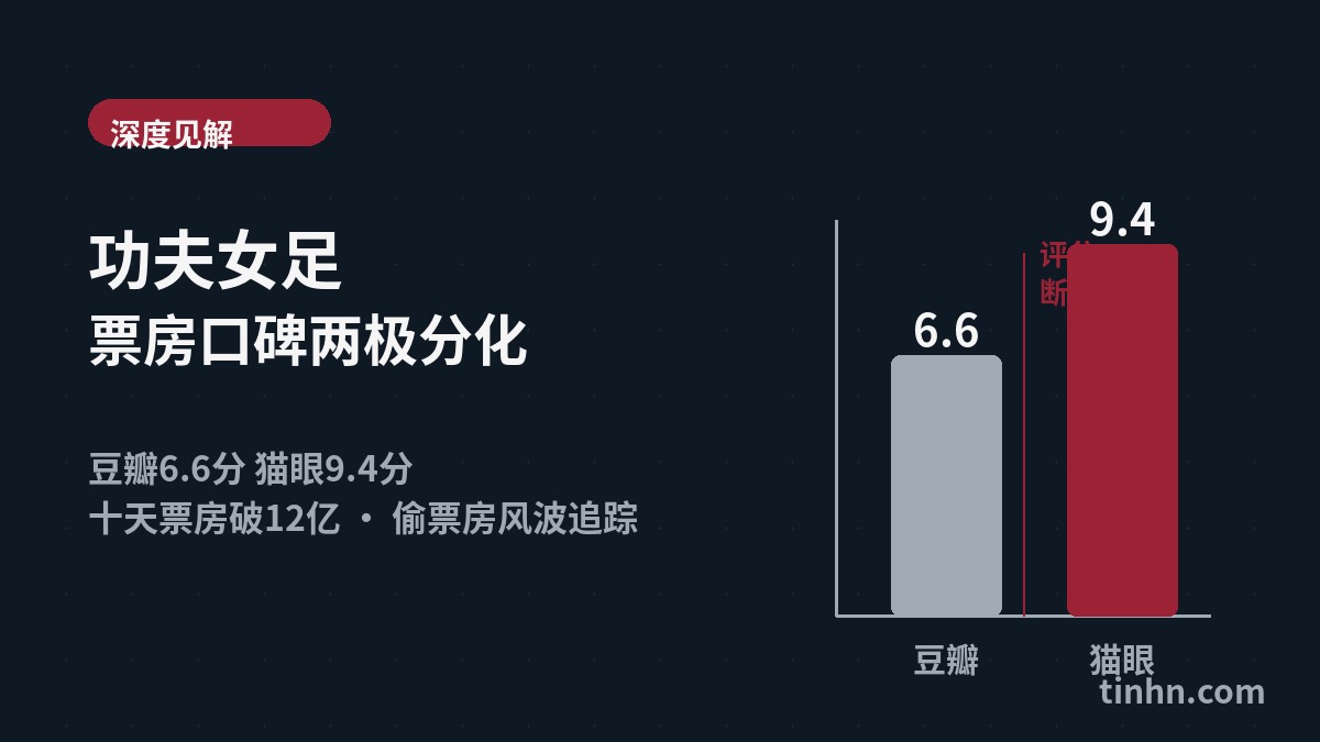 功夫女足票房口碑两极分化：豆瓣6.6分背后的偷票房风波（2026年7月）