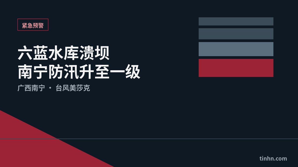 广西南宁六蓝水库溃坝：暴雨紧急响应升至最高级