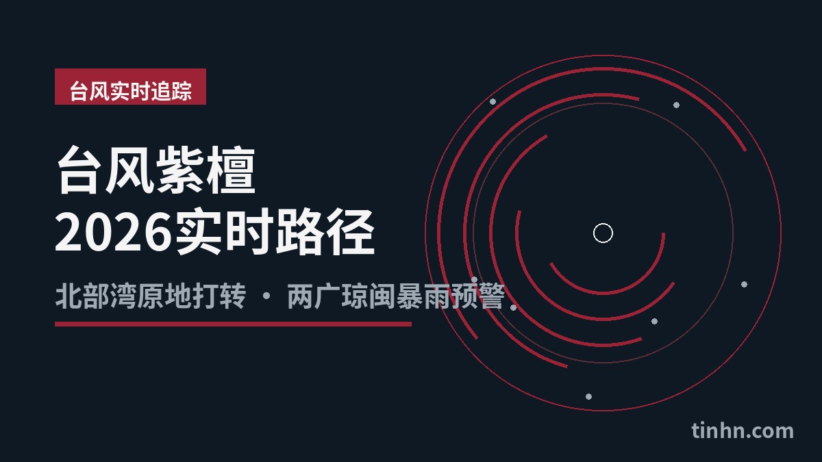 台风紫檀2026实时路径：北部湾原地打转几何风格插画