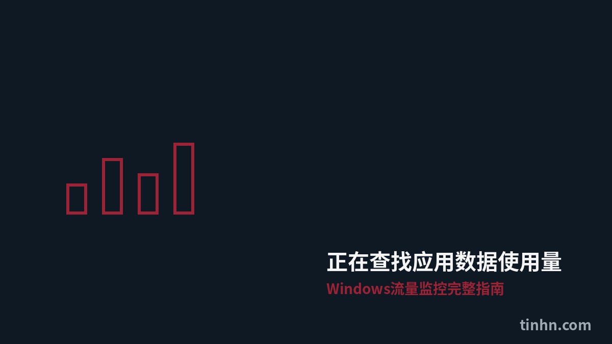 正在查找应用数据使用量：Windows流量监控完整指南