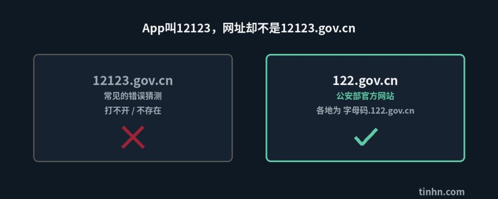 车辆违章查询官网122.gov.cn对比图.