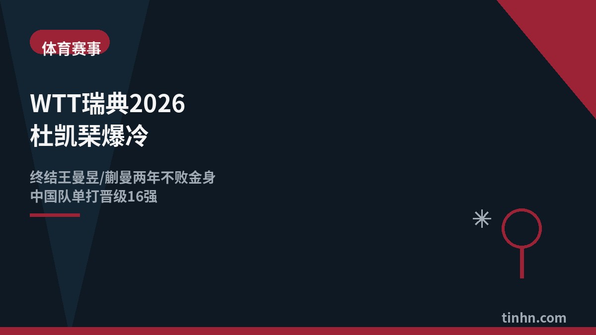 WTT瑞典2026收官：国乒男单全军覆没，林诗栋/蒯曼混双卫冕破纪录