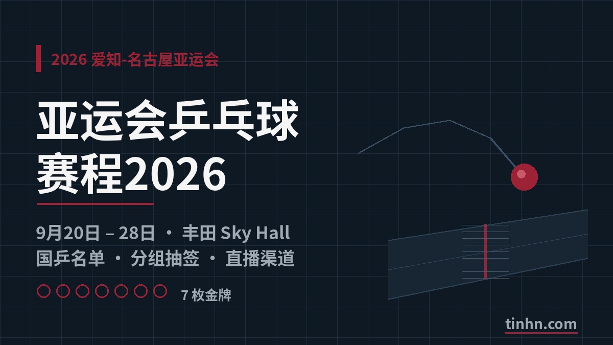 亚运会乒乓球赛程2026：名古屋比赛时间与国乒参赛名单